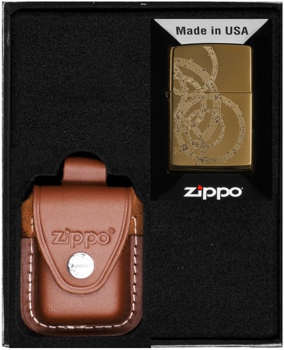 Zestaw ZIPPO Zapalniczka MIUSICAL NOTES DESIGN Prezentowy No2