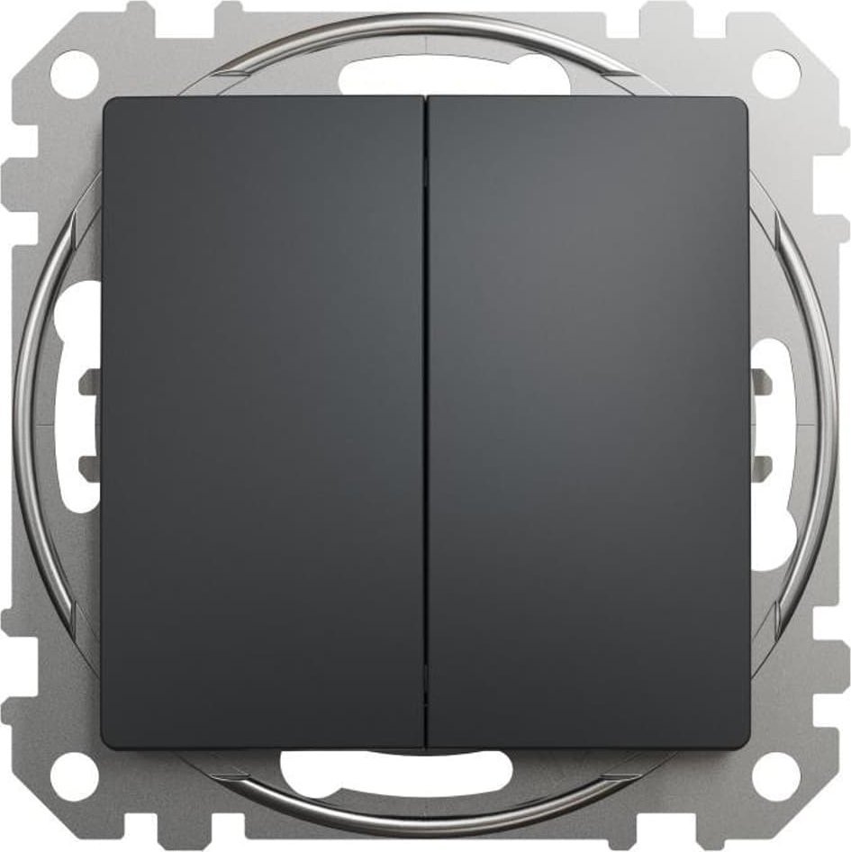 Schneider Electric Sedna Design, Przycisk podwójny, czarny antracyt