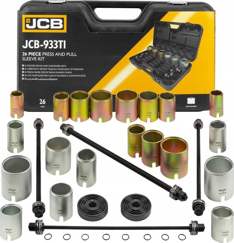 Hikoki JCB SET OF PULLERS FOR SOCKET ARM BUSHINGS, BEARINGS 26 pcs.