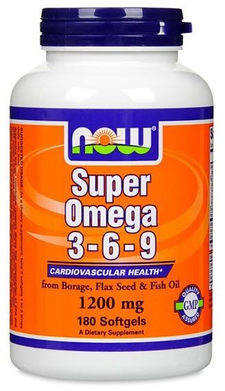 NOW Foods NOW Foods Super Omega 3-6-9 1200mg 180 kapsułek