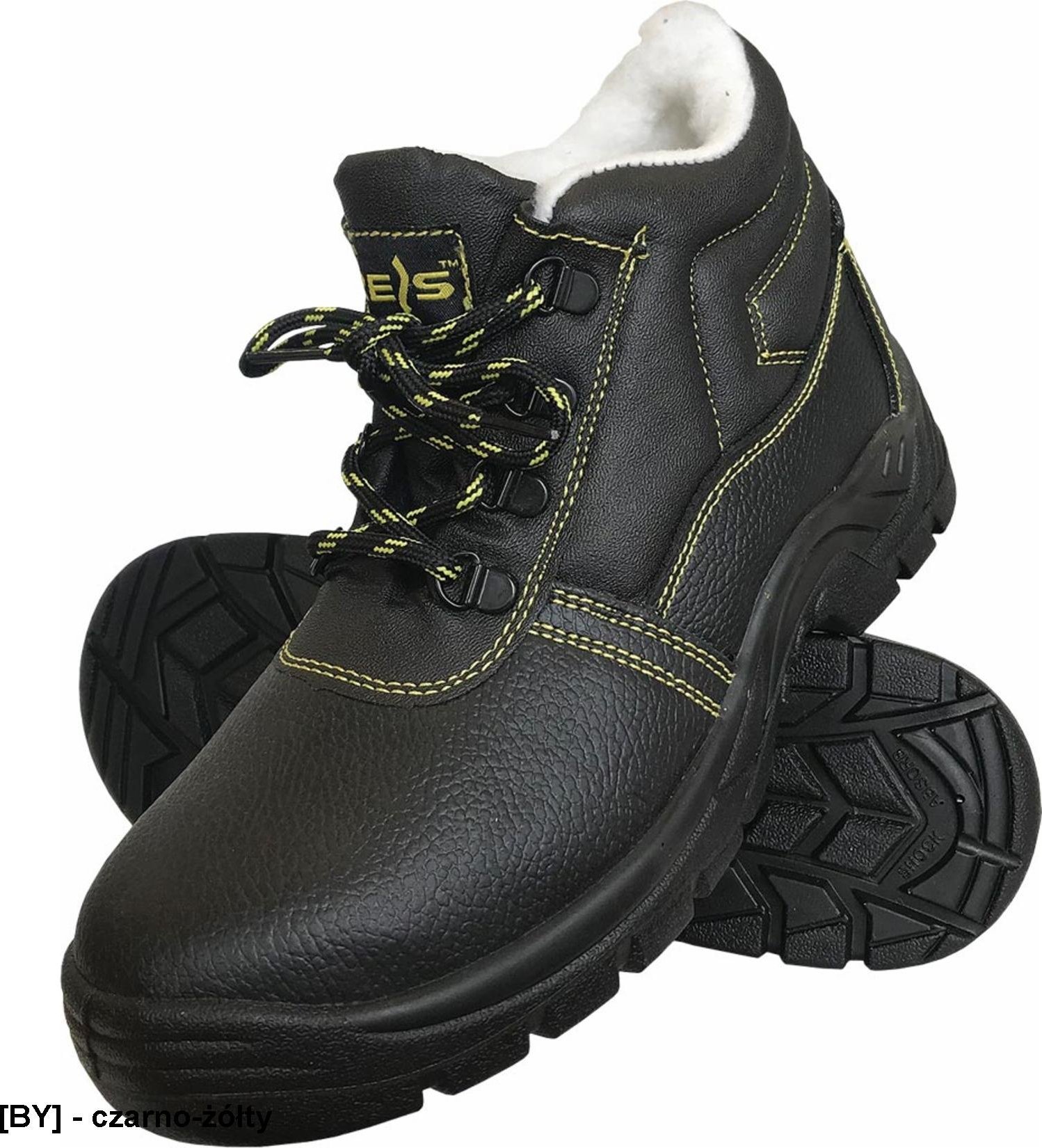 R.E.I.S. BRYES-TO-S1 - ocieplane kożuszkiem buty robocze typu trzewik z podnoskiem 43