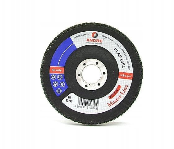 ANDRE ŚCIERNICA LISTKOWA 125mm P 40 CERAMICZNA MASTER LINE WERSJA III