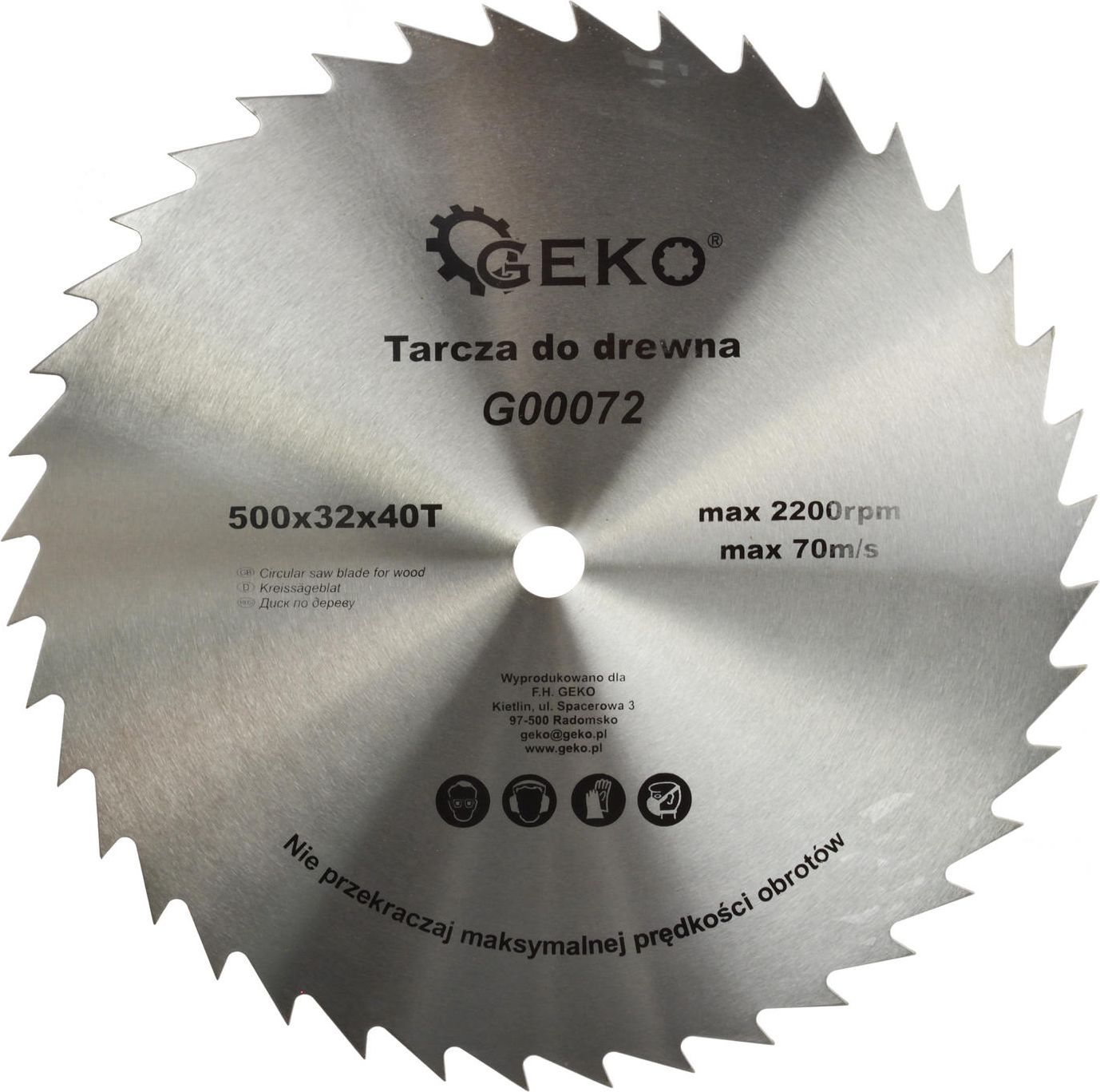 Geko tarcza do drewna 500x32x40T*3 (G00072)