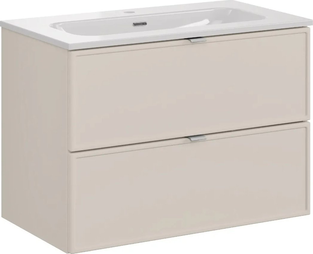 Szafka łazienkowa BELLA CASHMERE 82-80-2S 80cm kaszmirowa z umywalką COMAD