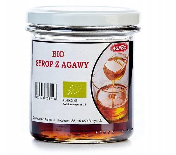 Syrop z agawy ekologiczny zamiennik cukru naturalny 100%bio 350g