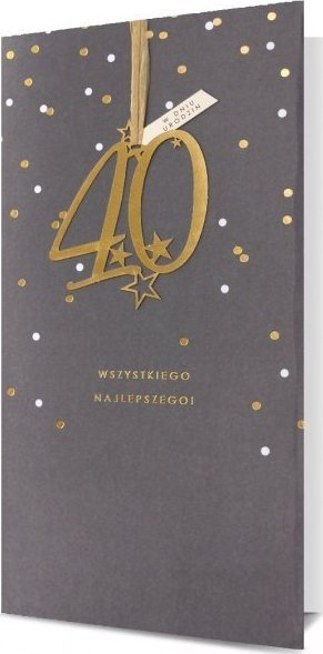 Pan Dragon KARNET HM-100 40 URODZINY SZARE