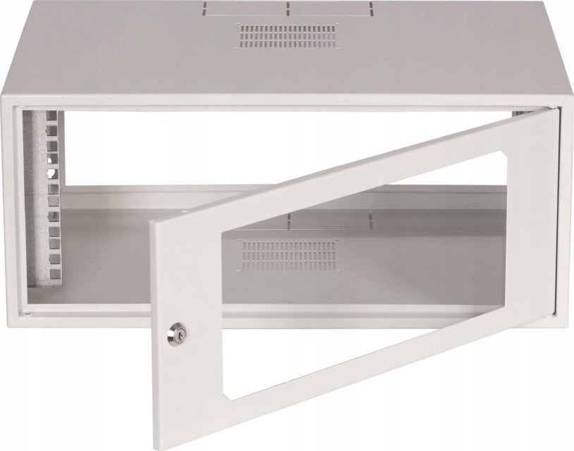 Sabaj Szafa wisząca SIMPLE 19 4Ux555x400 mm IP20 ściany boczne pełne drzwi z szybą RAL 7035 19-8006SZWS-19-4U-40-DS