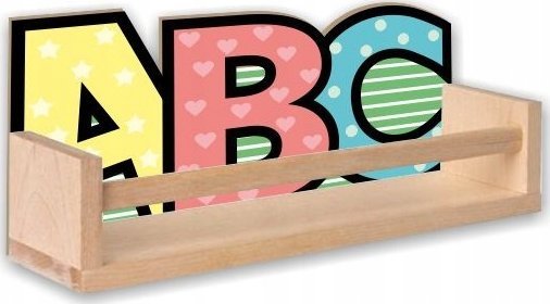 Półka drewniana ABC EDUKACYJNA styl skandynawski