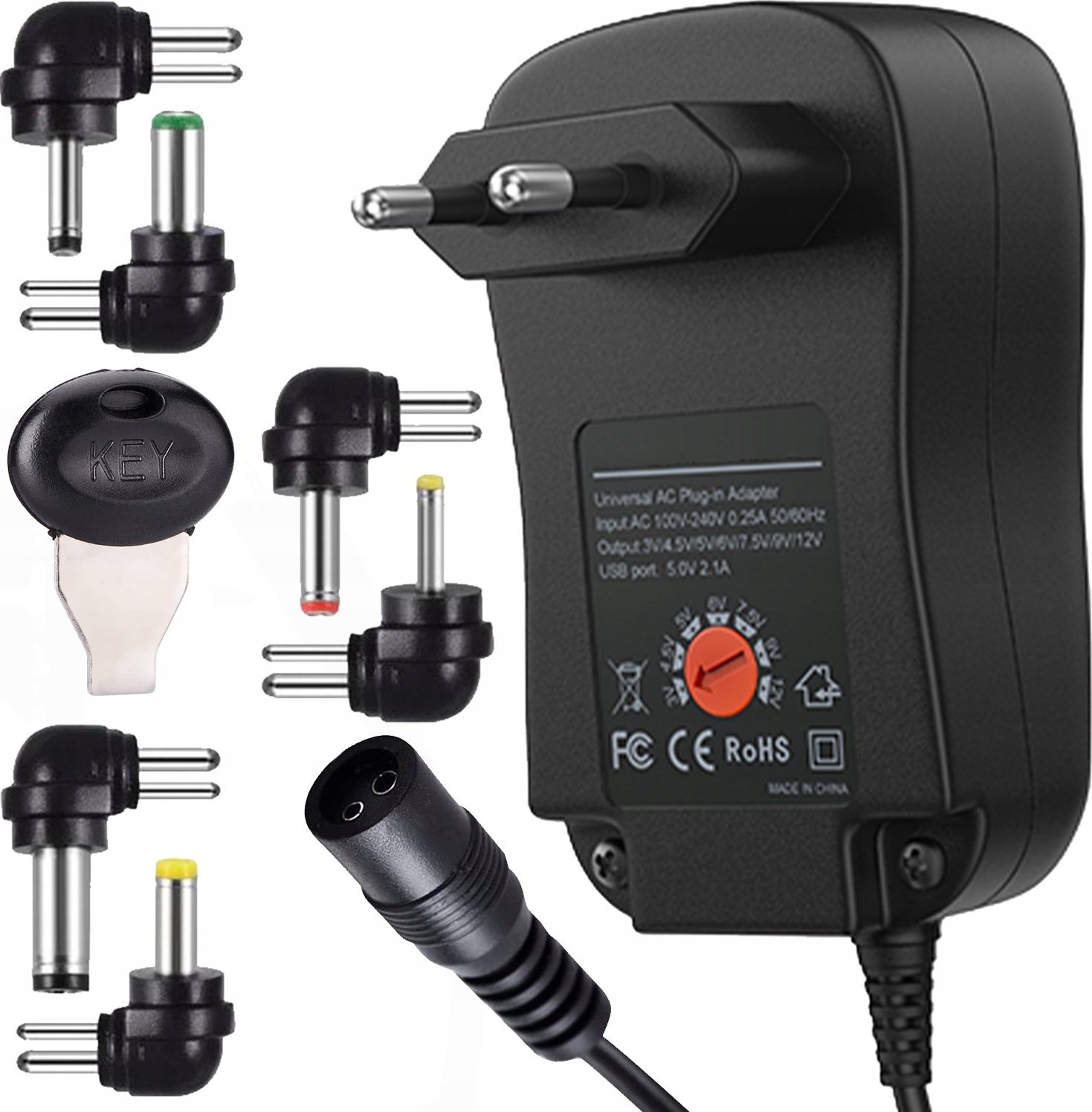 ZASILACZ UNIWERSALNY Z USB 30W SY-050120