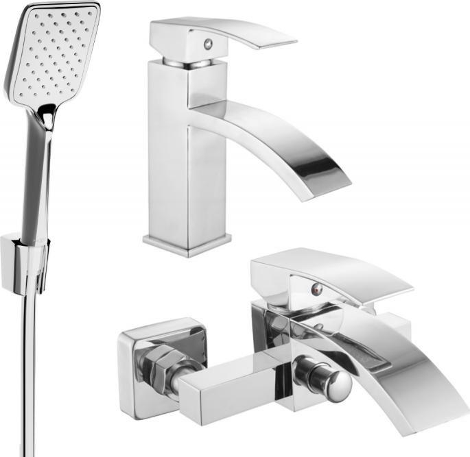 Bateria wannowa Mexen Mexen Libra R62 zestaw wannowy, chrom - 745103R62-00