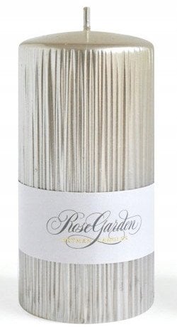 Świeca ROSE GARDEN walec mały 7x10cm parafinowa szampan