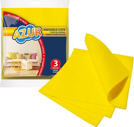 York Ściereczki domowe do czyszczenia 3 szt AZUR YORK