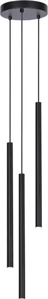 Lampa wisząca Lumes Czarna lampa wisząca sople - S812-Skira