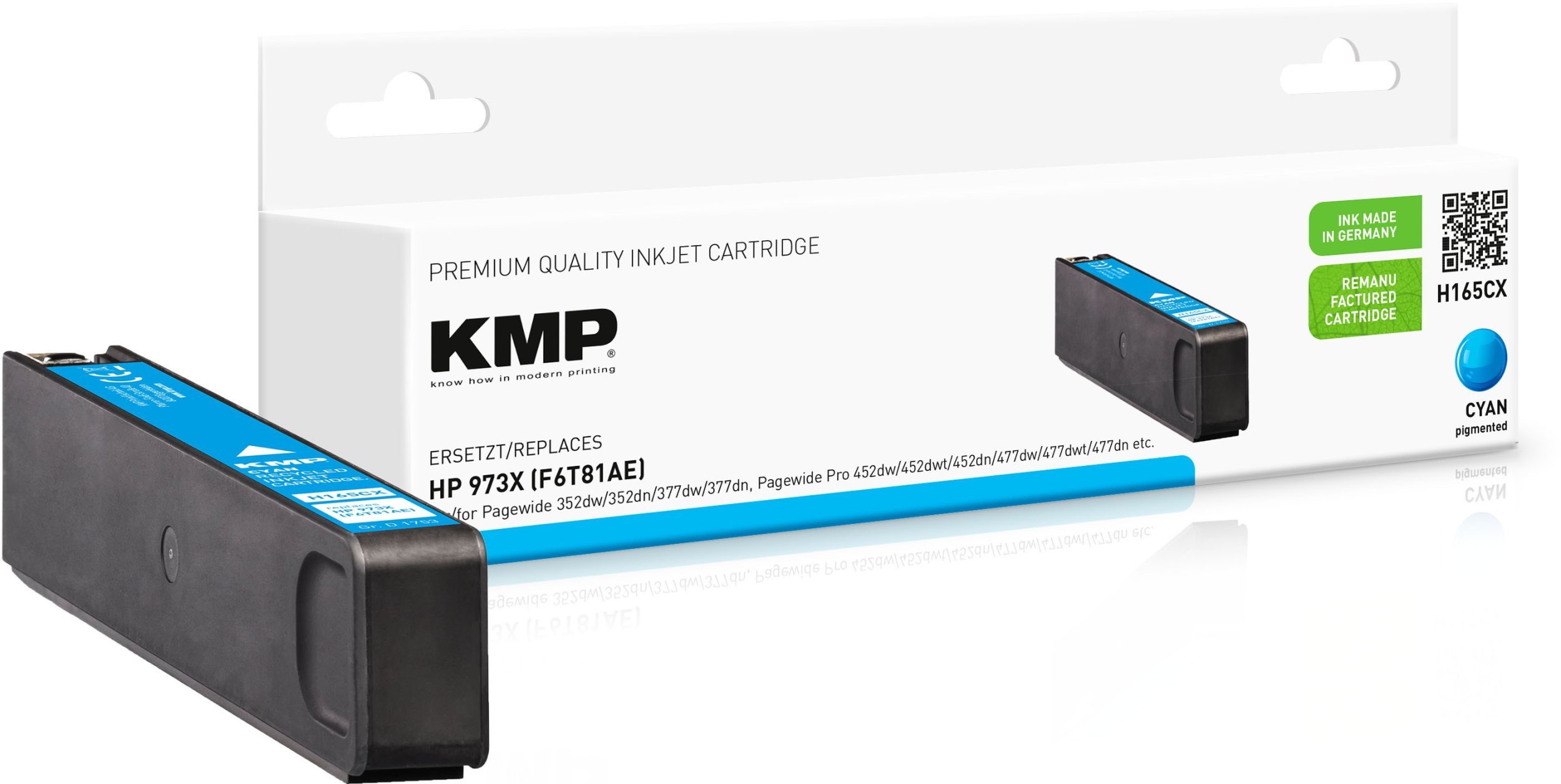 KMP H165CX, High (XL) Yield, Cyan, 115 ml, 7000 pages
