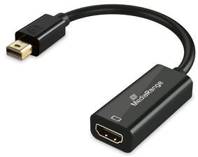 Kabel MediaRange Mini DisplayPort do HDMI konwerter czarny, 20cm