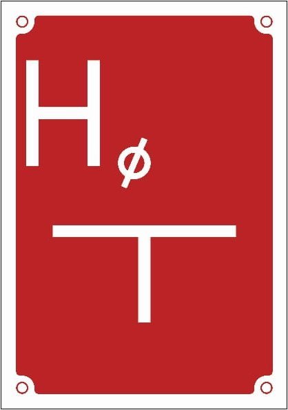 Mój dom H Tablica Orientacyjna Dla Hydrantu 200X140 Płyta Pcv Sztywna Wodoodporna Libres Polska Sp Jb001_140X200_Pn 5904937355378