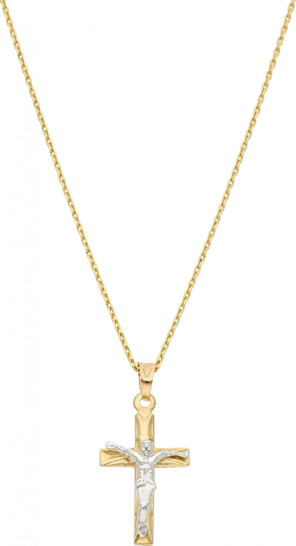 Rosanto Złota zawieszka krzyżyk z postacią 585 14k