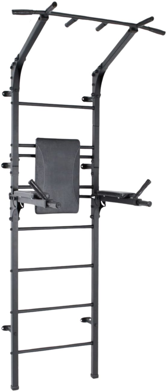 Drabinka gimnastyczna OLIMP czarna | Drążek + Poręcze | Trening 250 kg