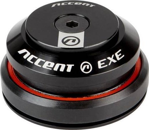 Stery zintegrowane Accent HI-EXE 1-1/8"-1-1/4" IS42/IS47, czarne, łożyska maszynowe