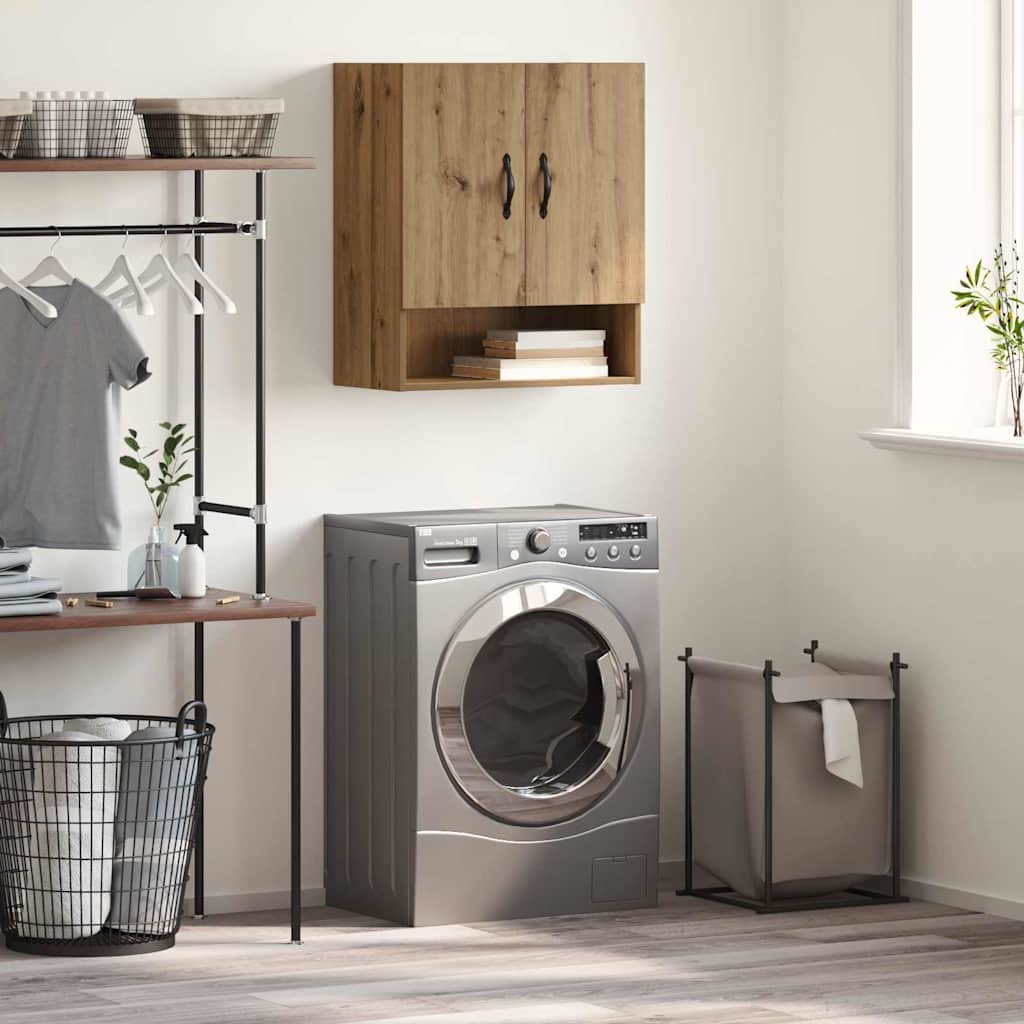 vidaXL Szafka ścienna Montowane na ścianie dąb artisan 60 x 31 x 70 cm