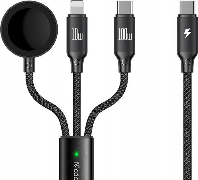 Mcdodo Kabel USB-C 3w1 Mcdodo CA-4940 USB-C, Lightning, Apple Watch
