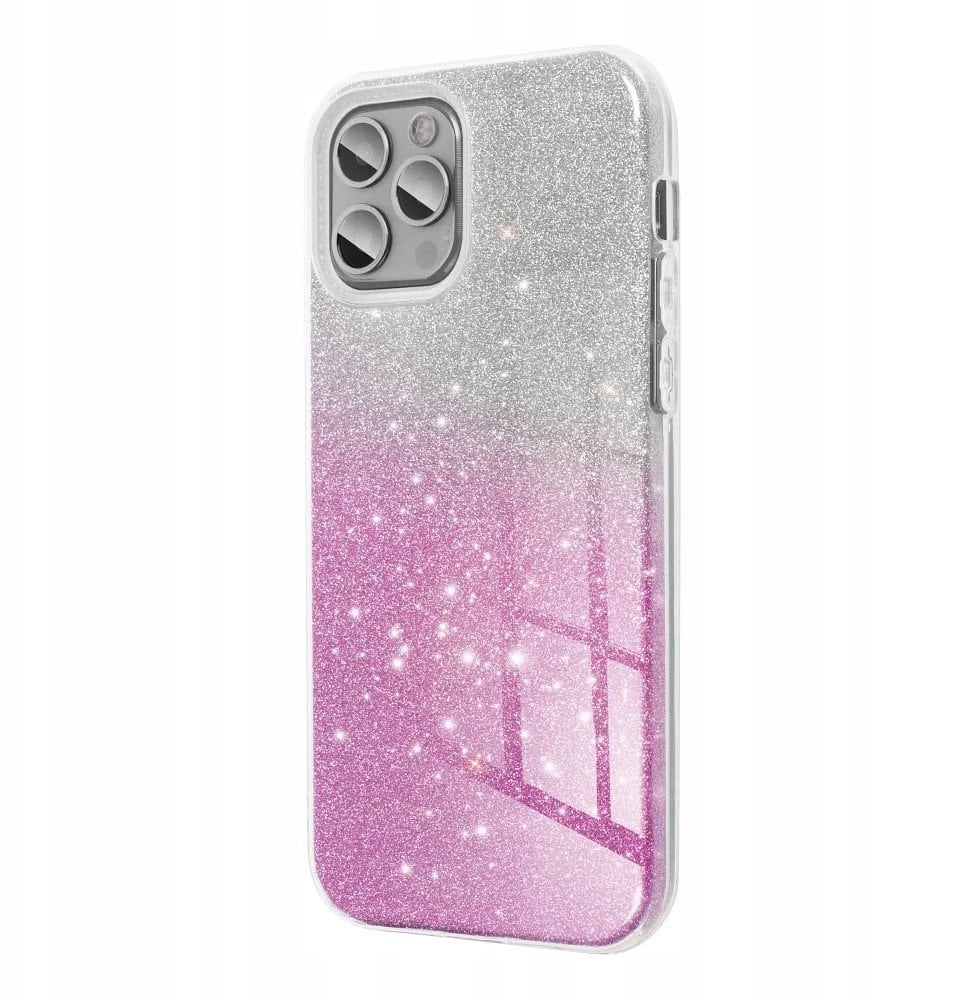 Futerał SHINING do SAMSUNG A06 4G transparentny różowy