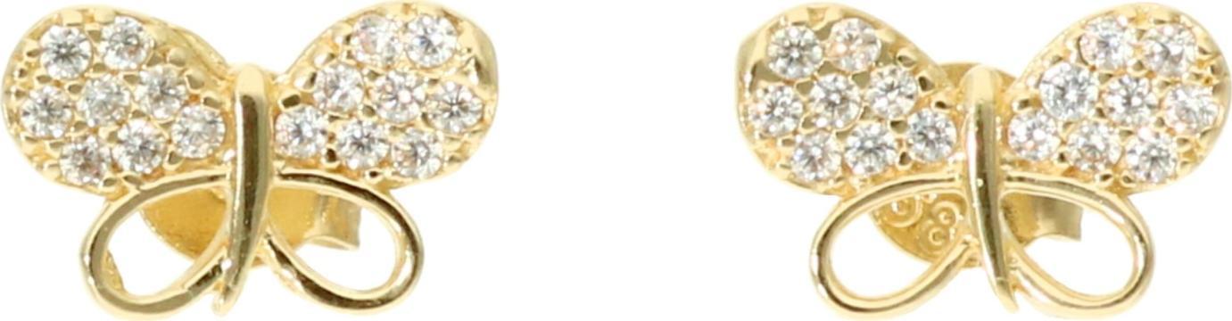 Rosanto Złote kolczyki motyle 585 14k