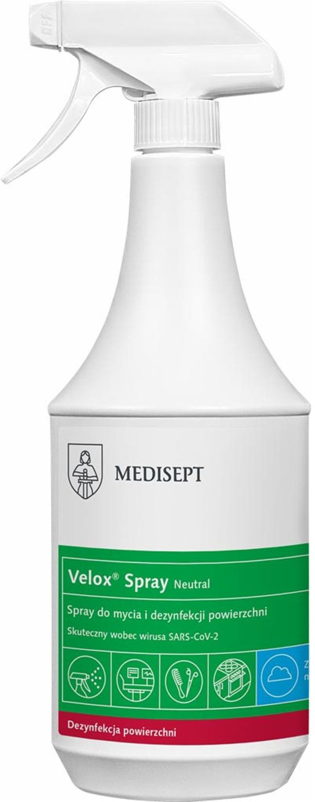 MED-VELSPRAY - Spray do mycia i dezynfekcji powierzchni, Velox Spray 5 L