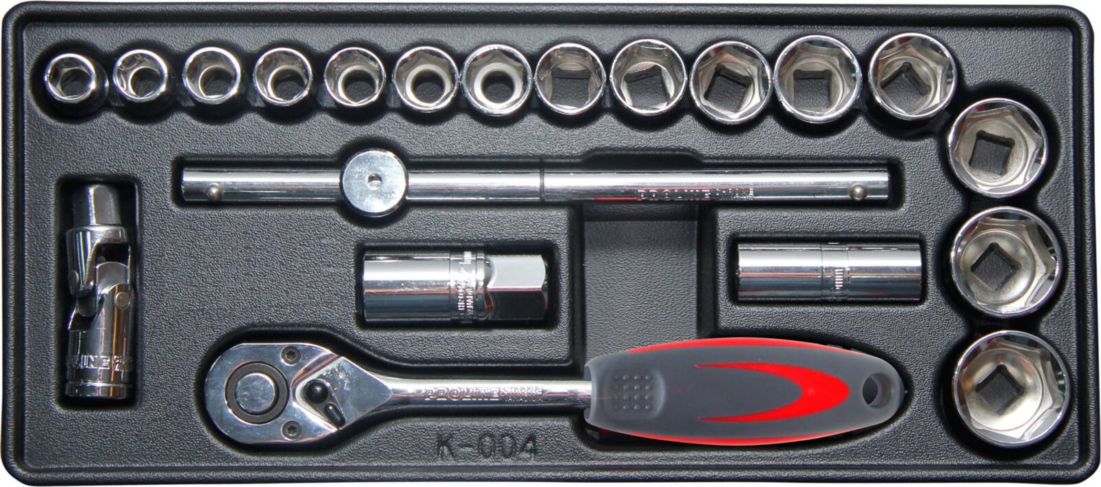 Pro-Line Tacka na zestaw nasadek 1/2" 21szt. pusta