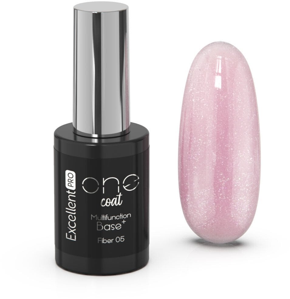 Excellent PRO One Coat Multifunction Fiber Base baza hybrydowa z włóknami Shiny Beige 11g