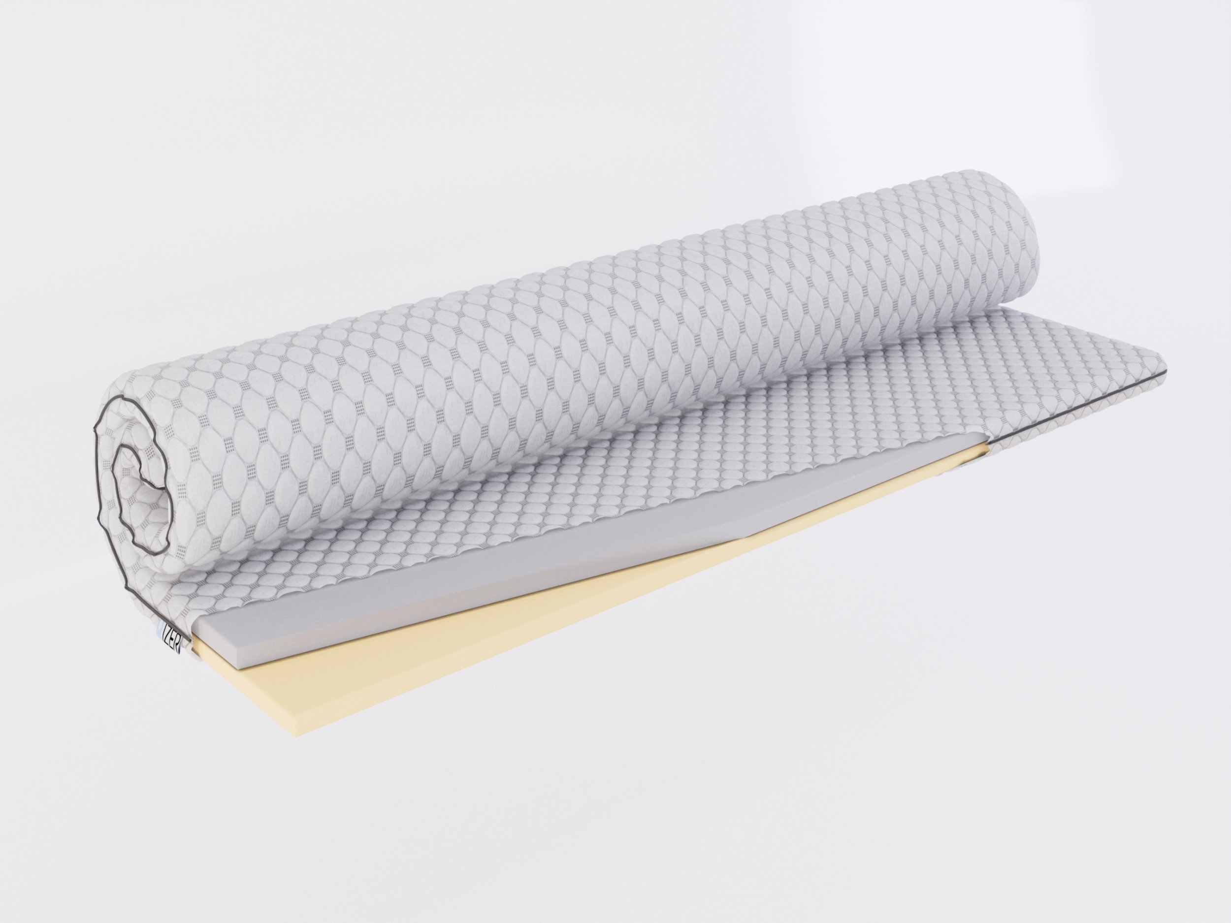 Materac nawierzchniowy Topper 6cm Materac z Visco i Pianką HR Nakładka 200x200