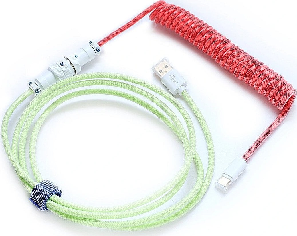 Kabel USB Ducky USB-A - USB-C 1.8 m Zielony (DKCC-SFCNC1)
