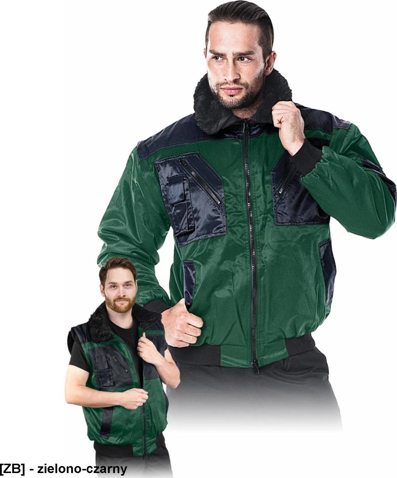 R.E.I.S. ICEBERG - kurtka ochronna - zielono-czarny 3XL