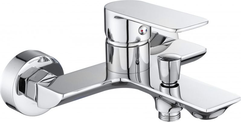 Bateria wannowa Mexen Alfa ścienne chrom