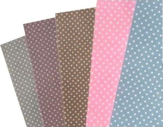 Karton w kropki 24x34cm 5 arkuszy