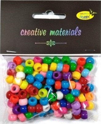 Koraliki kolorowe 6mm 35g ok.150szt