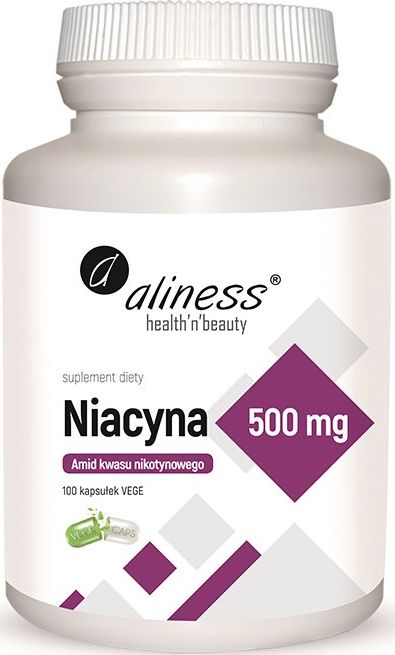 MEDICALINE Aliness, Niacyna 500mg, 100 kapsułek vege
