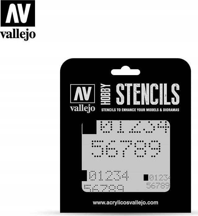 Vallejo Vallejo: Stencils - Digital Numbers