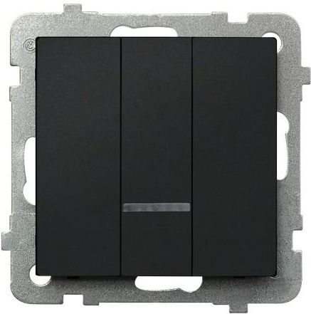 Ospel Łącznik potrójny Sonata 10AX IP20 czarny metalik (ŁP-13RS/m/33)