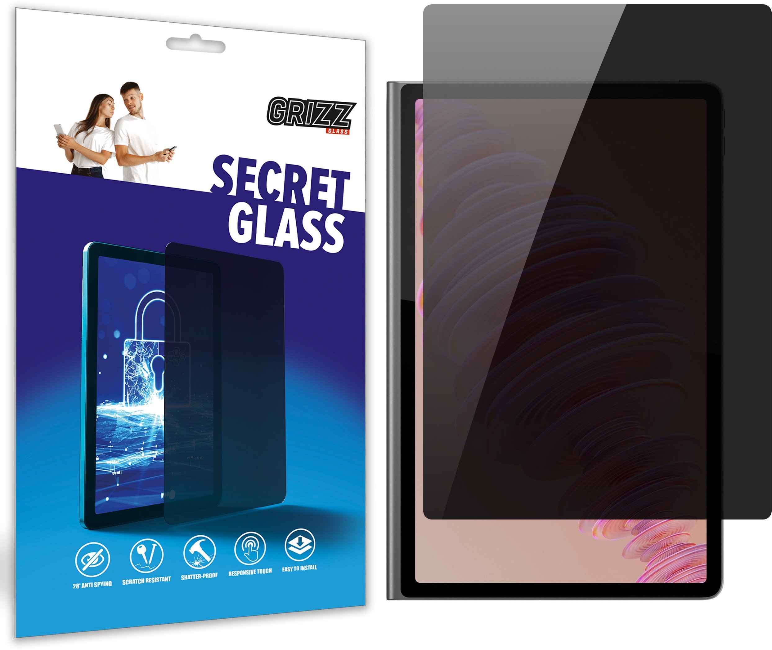 Matowe szkło prywatyzujące GrizzGlass SecretGlass do Lenovo Tab Plus 11,5"