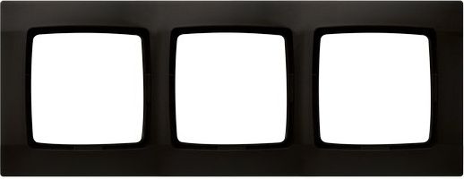 Ospel Ramka Karo 3-krotna czekoladowy metalik (R-3S/40)