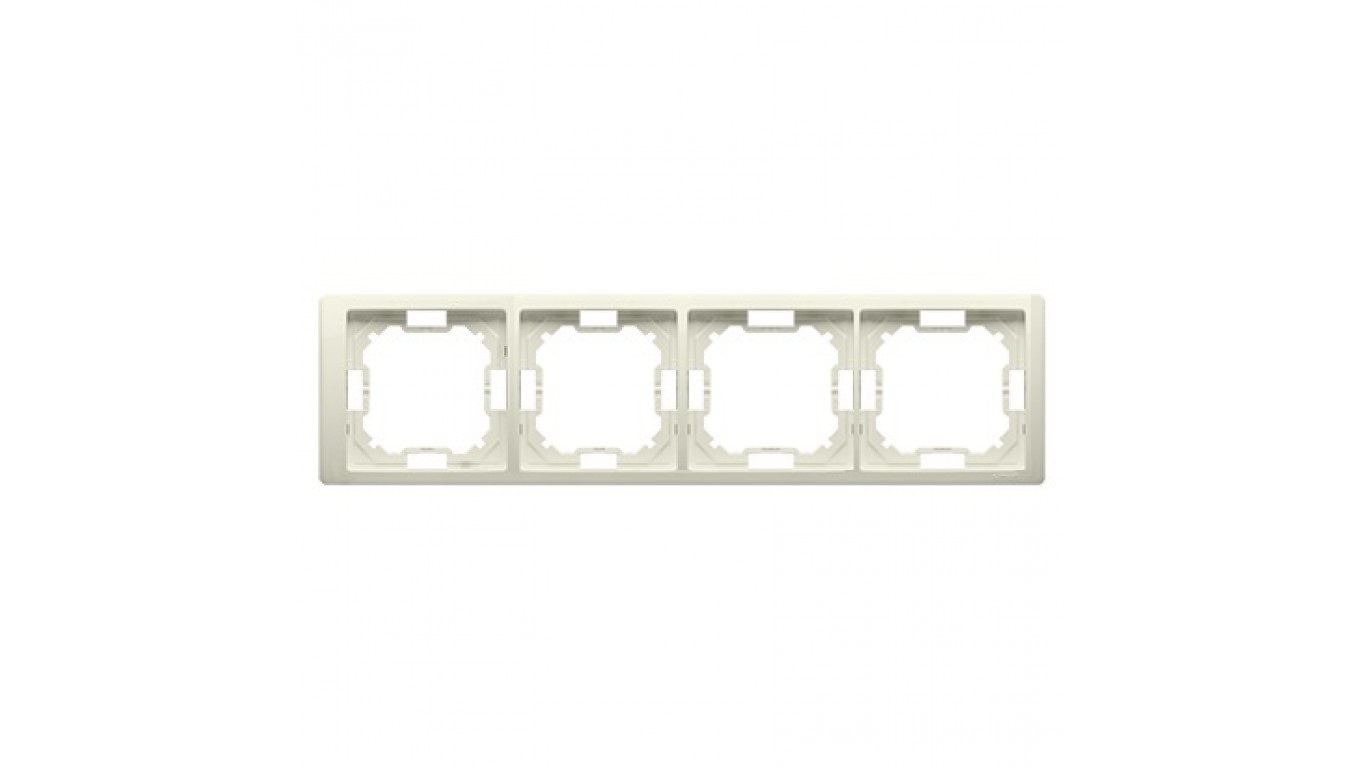 Kontakt-Simon Ramka poczwórna Neos beżowy - BMRC4/12