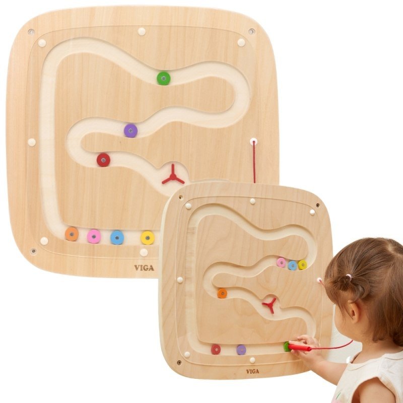 VIGA Drewniana Tablica Manipulacyjna Sensoryczna Przepływ Grawitacyjny