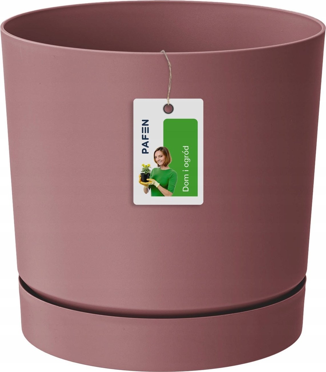 Prosperplast Okrągła doniczka Niska donica TUBO P DPOP180 Brąz