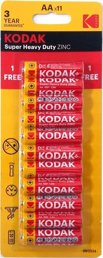 Kodak Baterie Kodak AA (R6) - duże paluszki 11szt.