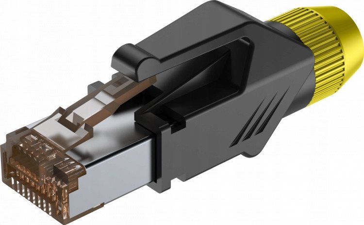 Wtyk typu RJ45 z osłoną Roxtone RJ45C5E-PHYL