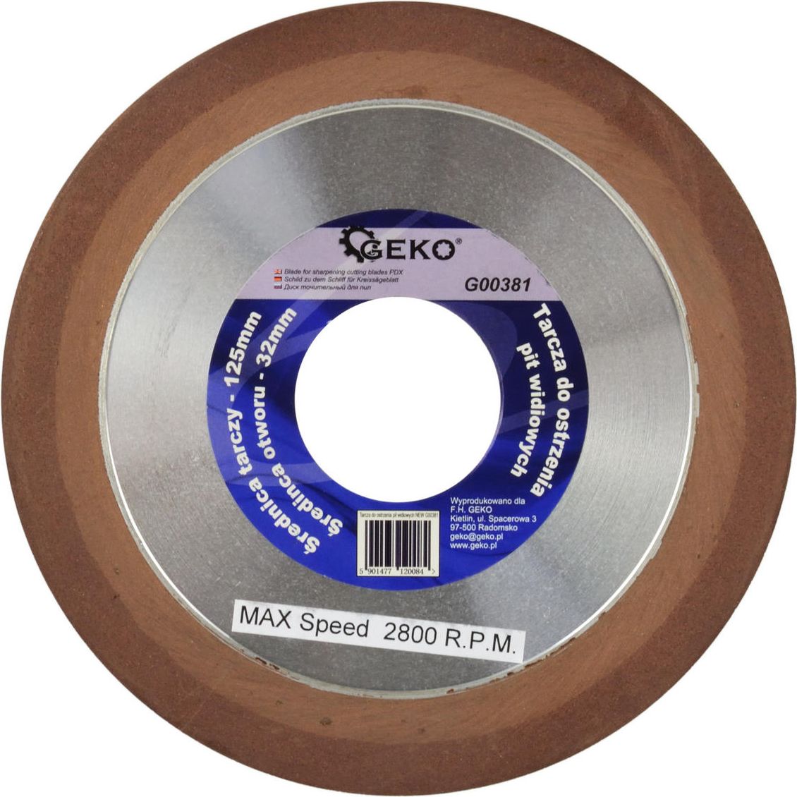 Geko tarcza do ostrzenia pił widiowych 125x32mm (G00381)