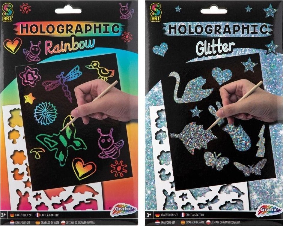 Papier holograficzny A5 mix