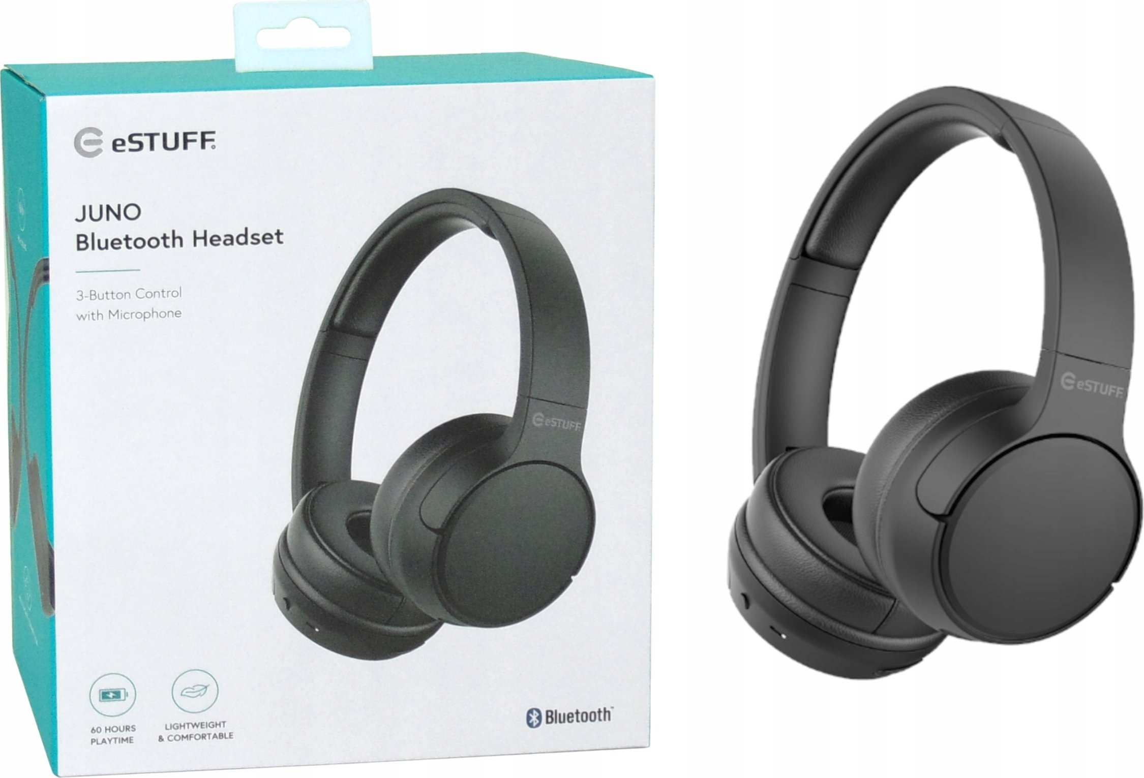 Słuchawki eStuff ES652700 czarne