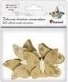 Titanum Drewniane motyle samoprzylepne 56x43mm 6szt